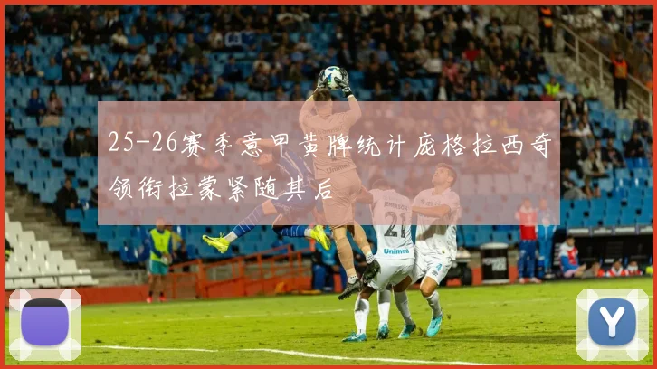 25-26赛季意甲黄牌统计庞格拉西奇领衔拉蒙紧随其后